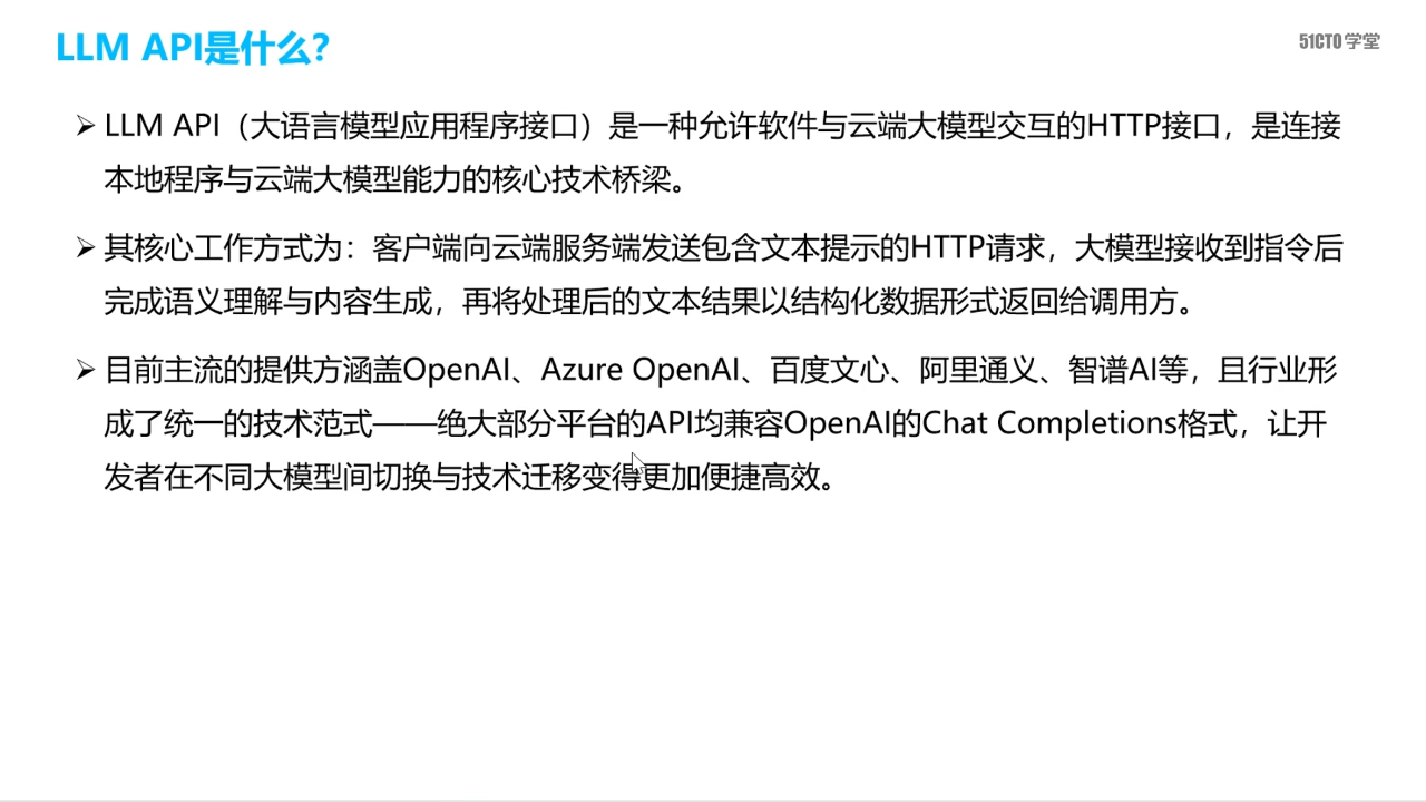 LLM API 的定义